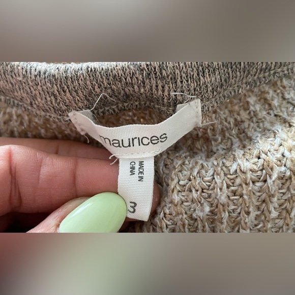 Maurice’s plus size brushed lace up sweater - Picture 9 of 9